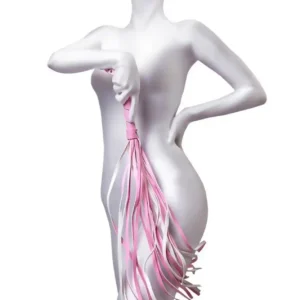 Anonymo flogger, PU leather, pink, 64 cm
