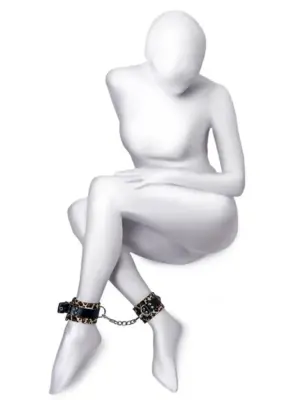 Anonymo handcuffs, PU leather, print, 27 cm