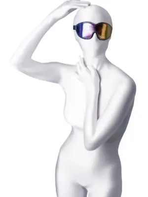 Anonymo mask, PVC, print, 27.5 cm