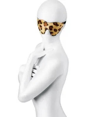Anonymo mask, PU leather, print, 26 cm