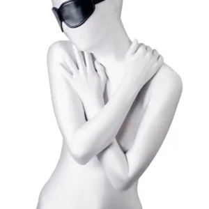 Anonymo mask, PU leather, black, 26.5 cm