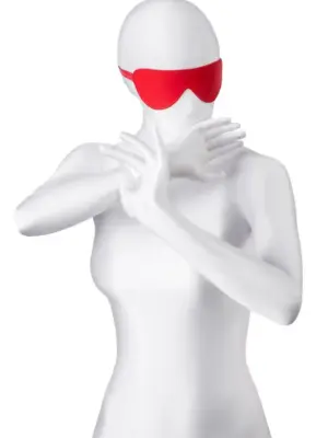 Anonymo mask, PU leather, red, 65 cm