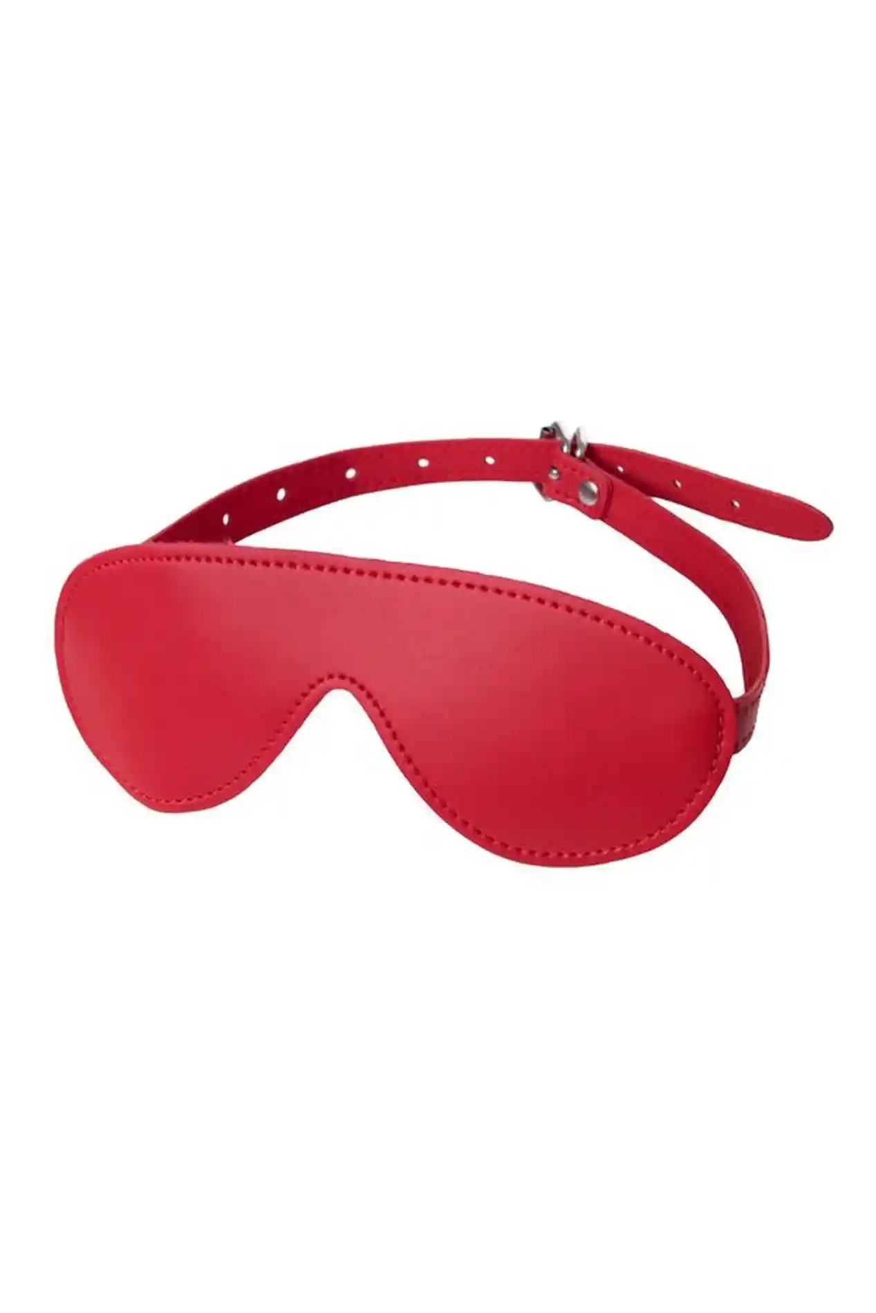 Anonymo mask, PU leather, red, 65 cm - obrazek 3