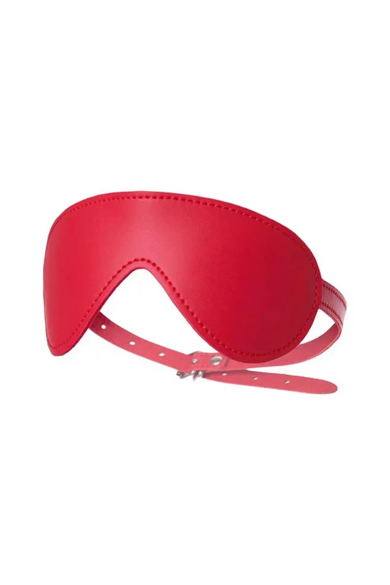 Anonymo mask, PU leather, red, 65 cm - obrazek 4