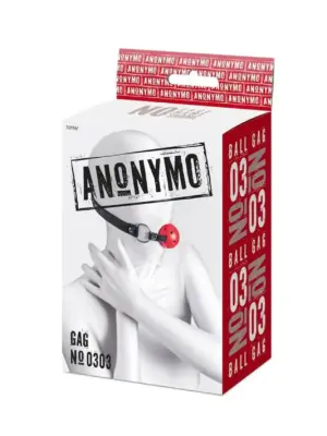 Anonymo gag, ABS plastic, red, 64 cm
