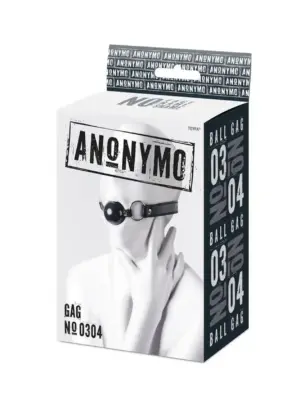 Anonymo gag, TPR, black, 64 cm