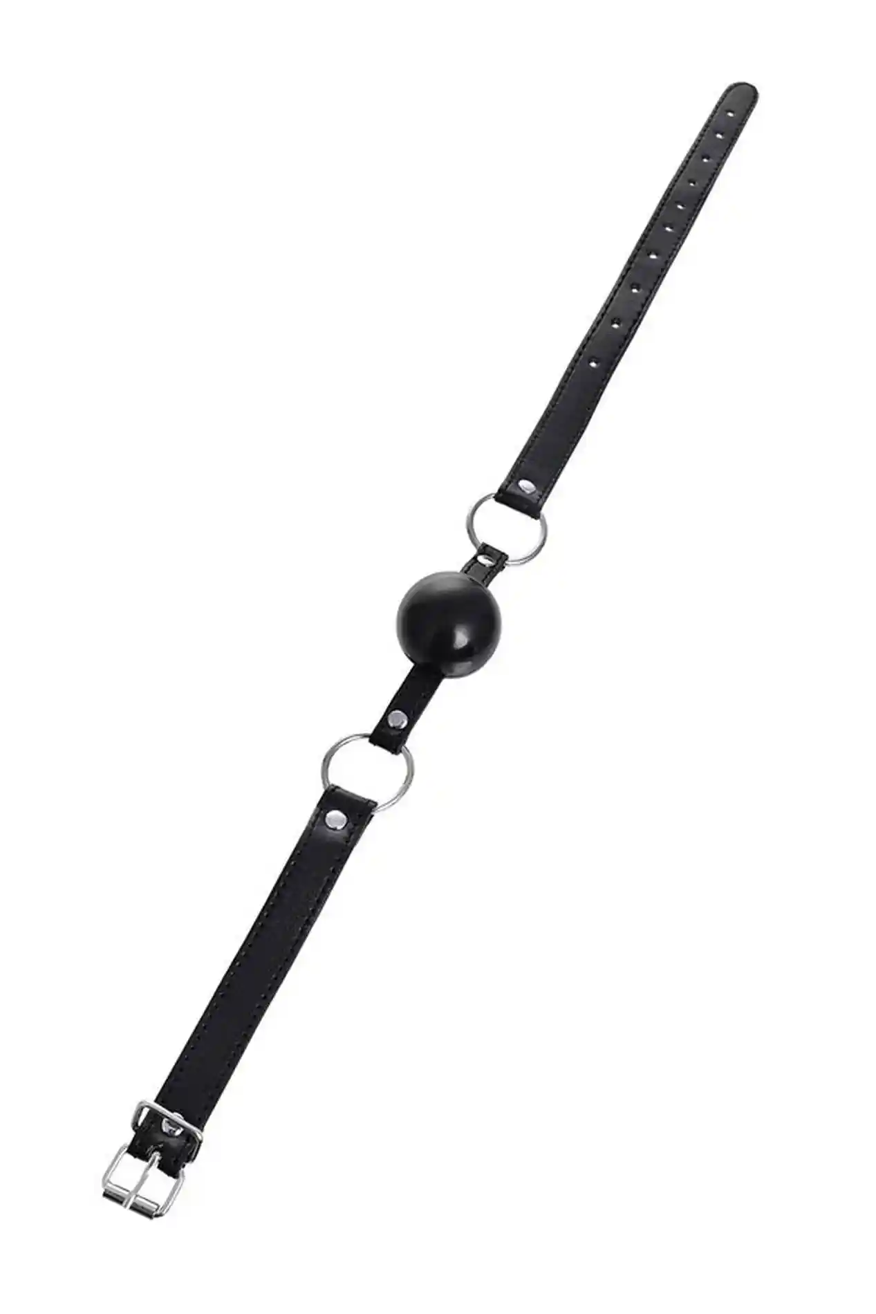 Anonymo gag, TPR, black, 64 cm - obrazek 4
