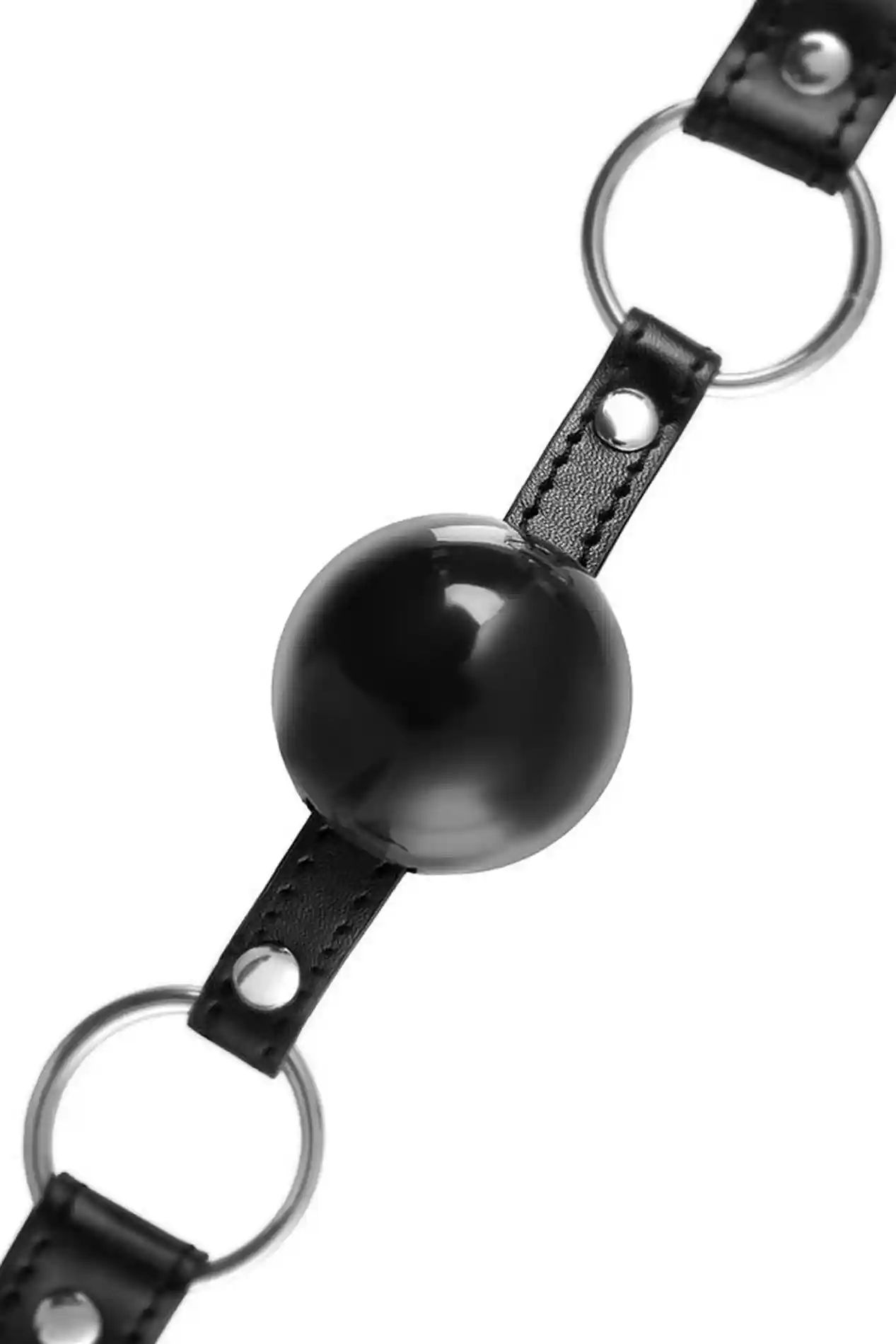 Anonymo gag, TPR, black, 64 cm - obrazek 6