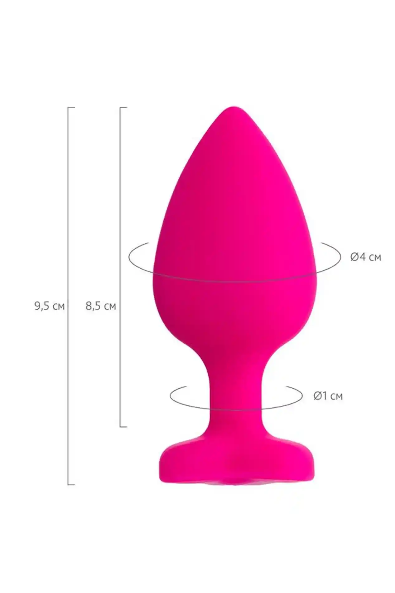 Anal Plug Diamond Heart - obrazek 8