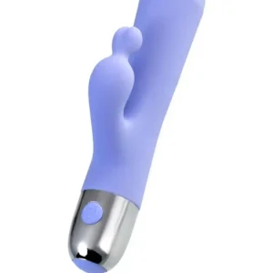 Vibrator with clitoral stimulation Flovetta Crocus, silicone, purple, 17.5 cm