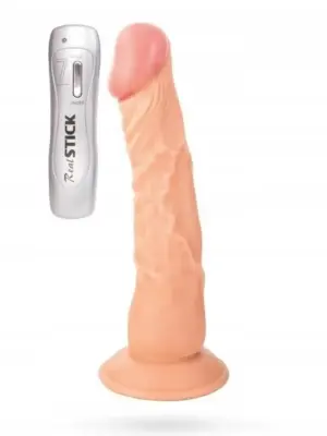 RealStick TOYFA Nude realistic Vibrator, 7 vibration modes, 22.5 cm
