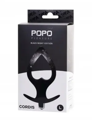 TOYFA POPO Pleasure Anal Plug Cordis L Vibro Black