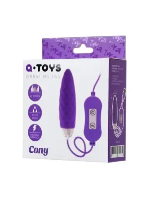 A-TOYS, Vibro egg 'Cony', with control panel, silicone, violet