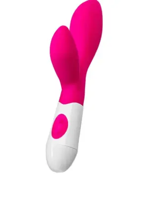 A-TOYS, Vibrator Lilu with Clitoral Stimulator, Silicone, Pink, 20 cm, 10 speeds, 2xAAA