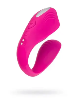 A-TOYS Vibrator for couples Cobrum, silicone, pink, 9.6 cm