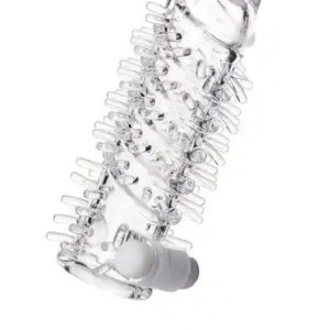 Sleeve TOYFA A-Toys Fril, with vibro bullet, TPR, transparent, 13,4 cm