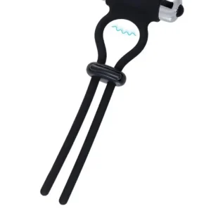 A-Toys Erection enhancing lasso Jat , black, silicone, 14cm