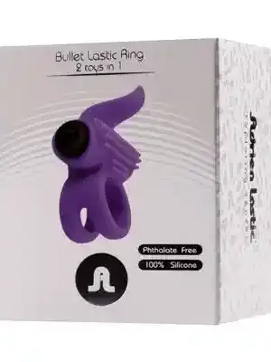 Pierścień-Wibrator - Bullet Lastic Ring.Func:1.Medical Silicon. Violet
