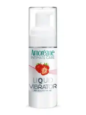 Żel/sprej-Liquid Vibrator Strawberry 30ml.