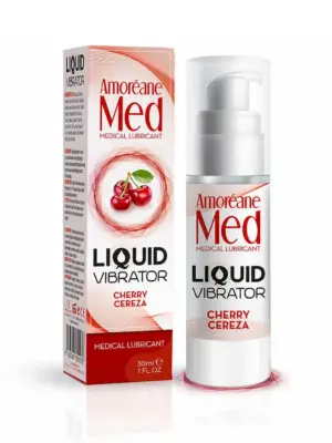 Żel/sprej-Liquid Vibrator Cherry 30ml.