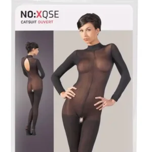 Catsuit with Lace Collar S/M