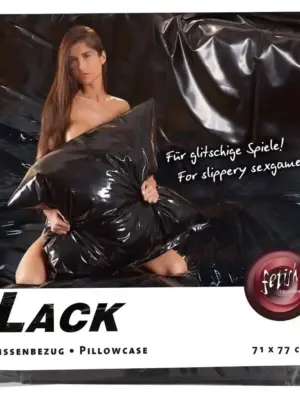 Vinyl Pillow Case black