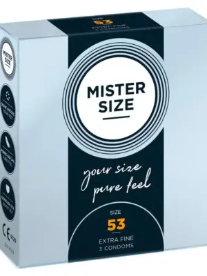 Mister Size 53mm pack of 3