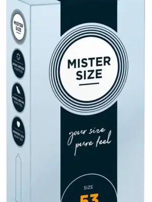 Mister Size 53mm pack of 10