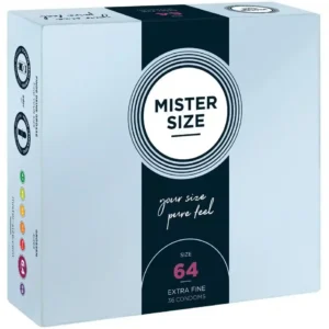 Mister Size 64mm pack of 36