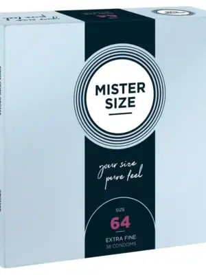 Mister Size 64mm pack of 36