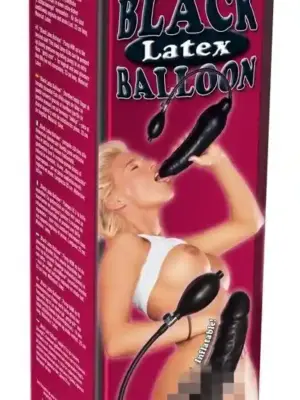 Inflatable latex dildo