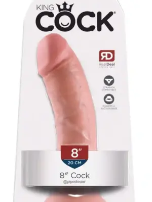 King Cock 8 inch Skin-coloured