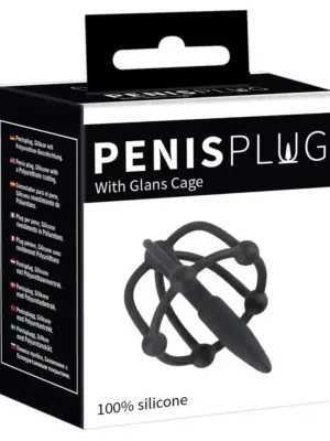 Penis Plug with Glans Cage