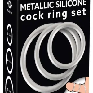 Metallic Silicone Cock ring se