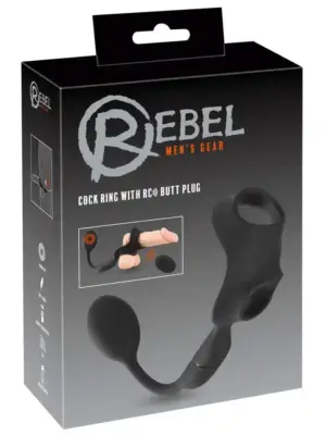 REBEL Cock ring with RC butt p