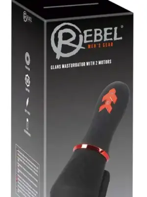 Masturbator Rebel Glans z 2 Silnikami i 10 Trybami Wibracji