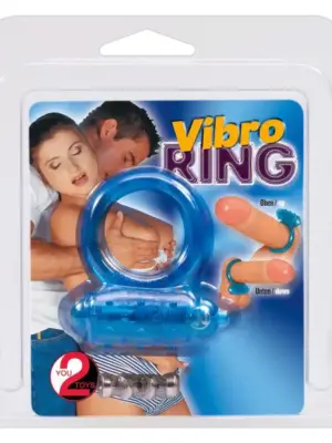 Vibrating cockring blue