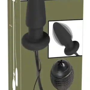 Inflatable vibrating butt plug