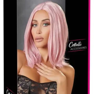 Wig, bob, pink
