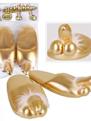 Penis Slippers Gold