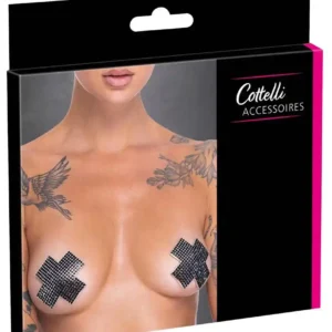 Nipple Jewellery cross black