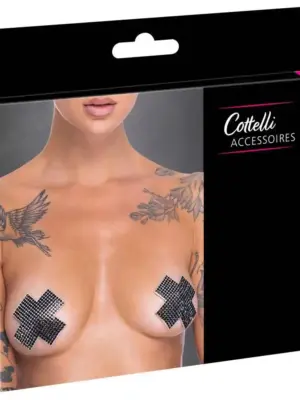 Nipple Jewellery cross black