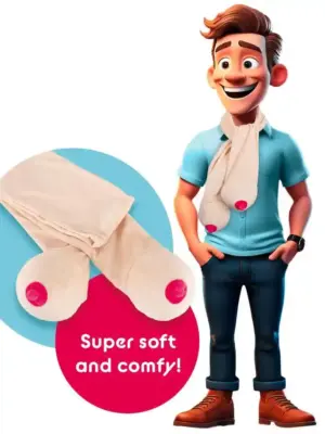 Scarf with two boobs