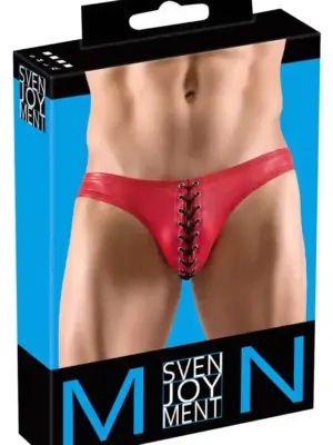 Slipy z Otwartym Przodem Men's Briefs M Jasnoczerwone