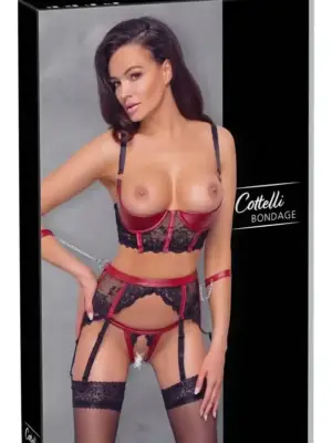 Shelf Bra Set black/red L