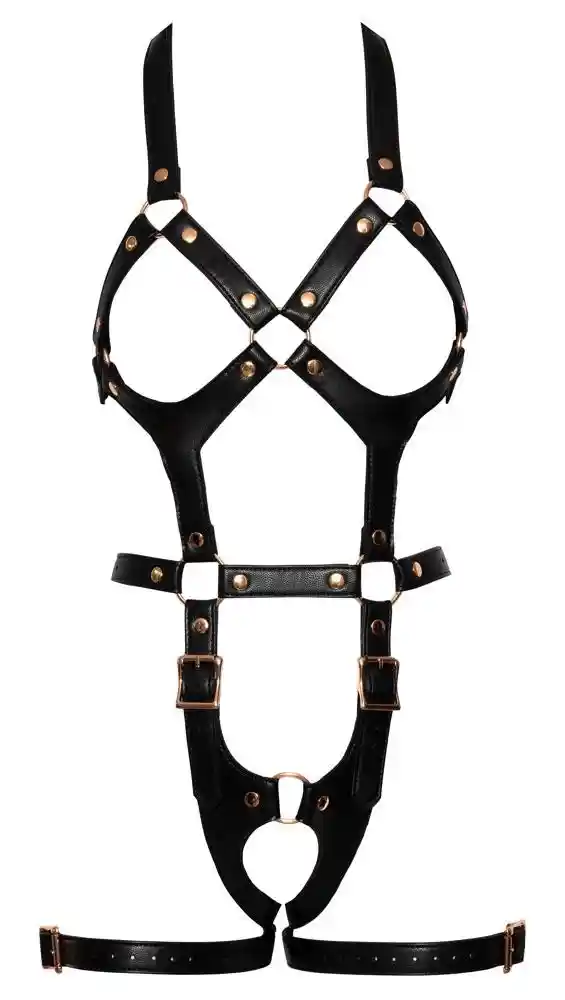 Bad Kitty Harness S/M rose - obrazek 6
