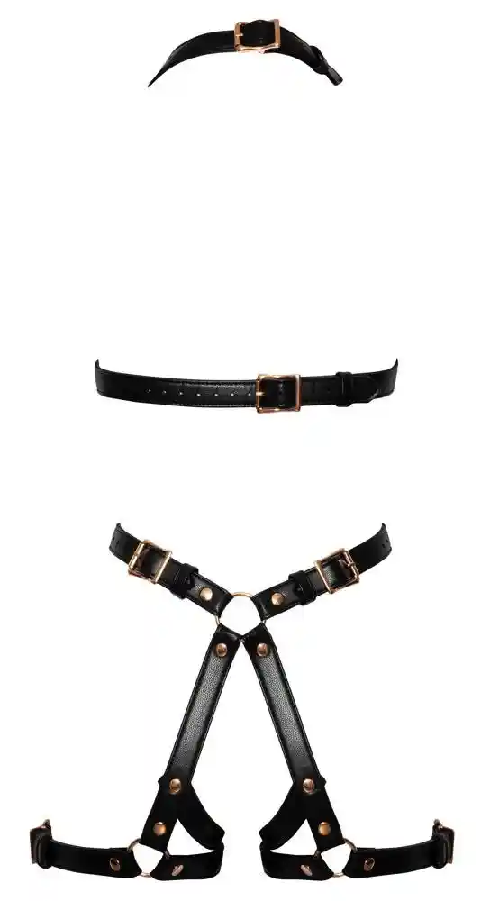 Bad Kitty Harness S/M rose - obrazek 7