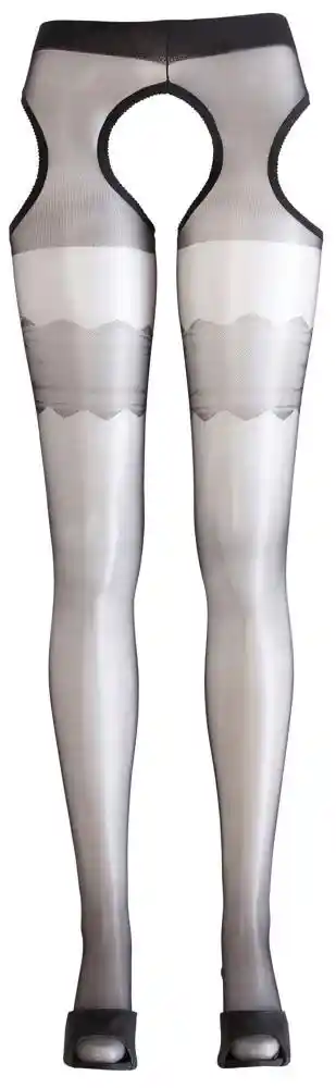 Tights with garter L - obrazek 6