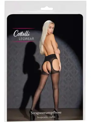 Pończochy z Paskami Suspender Tights 5, Koronkowe