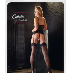 Stockings with seam black 1
